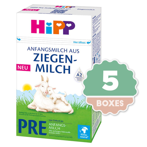 HiPP Organic PRE Infant Goat Milk - 400g ( 5 boxes )