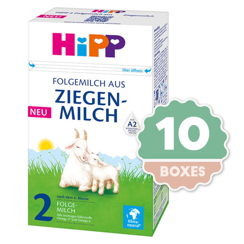 HiPP Organic 2 Follow On Goat Milk - 400g ( 10 boxes )