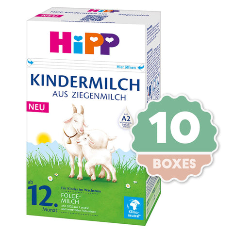 HiPP Organic Kindermilch Growing up Goat Milk - 400g ( 10 boxes )