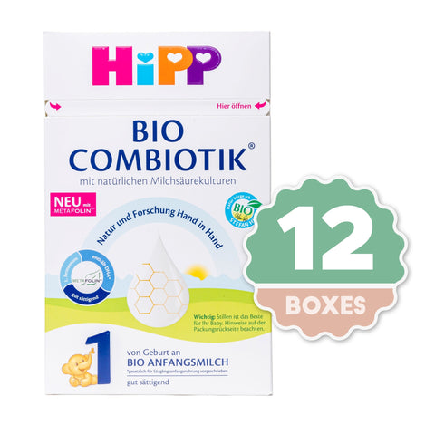 HiPP Combiotic Stage 1 Infant Milk Formula - 600g ( 12 Boxes )