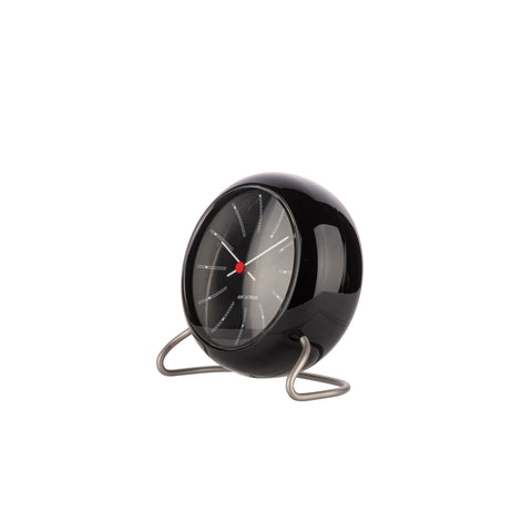 Arne Jacobsen - Table Clock - Bankers Alarm - Black