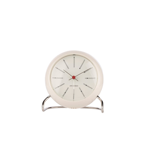 Arne Jacobsen - Table Clock - Bankers Alarm - White