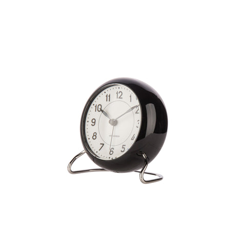 Arne Jacobsen - Table Clock - Station Alarm - Black