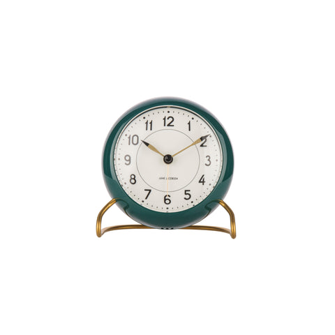 Arne Jacobsen - Table Clock - Station Alarm - Racing Green