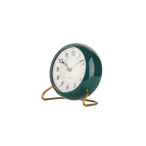 Arne Jacobsen - Table Clock - Station Alarm - Racing Green