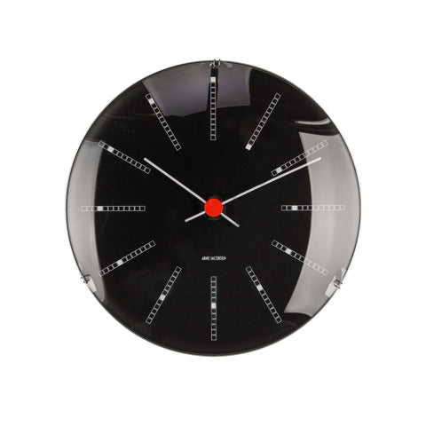 Arne Jacobsen - Bankers Wall Clock - 21 CM in Black