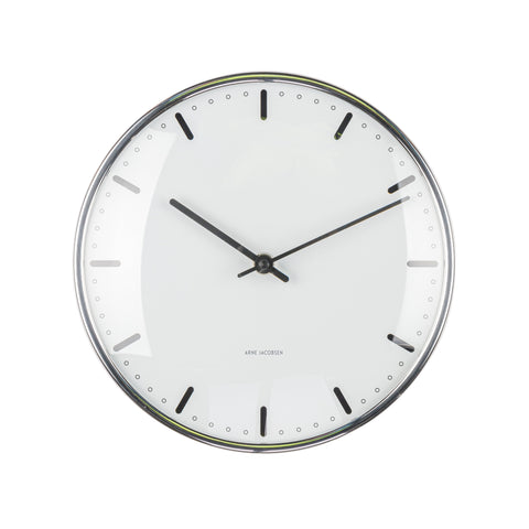 Arne Jacobsen - City Hall Wall Clock - 21 CM in White