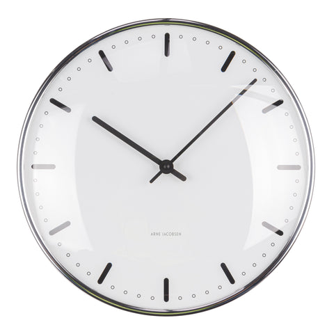 Arne Jacobsen - City Hall Wall Clock - 29 CM in White