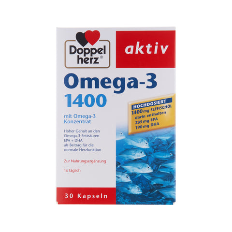 Doppelherz - Omega-3 Double Heart 1400 mg - 30 Capsules