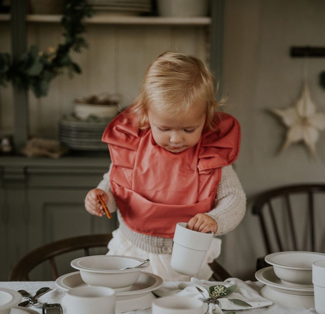 Red best sale baby bib