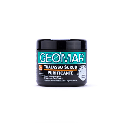 GEOMAR Thalasso Scrub Purifying with Black Salt & Volcanic Sand - 600g