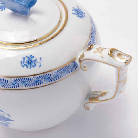 HEREND - Apponyi Blue - Teapot w. Butterfly Knob - 0.8L(27 oz)