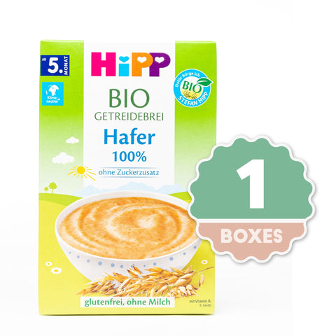 HiPP Organic Cereal - 100% Oat Porridge - 200g (1 Box)