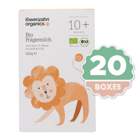 Löwenzahn Organics - Bio Folgemilch 10+ 500g ( 20 Boxes )