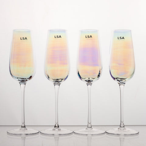 LSA - Pearl - Champagne Flute x 4 250ml