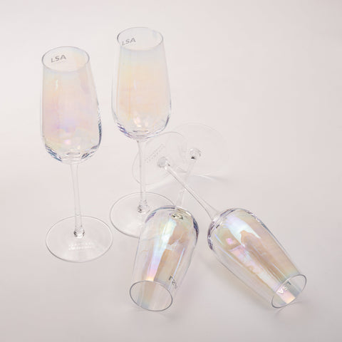 LSA - Pearl - Champagne Flute x 4 250ml