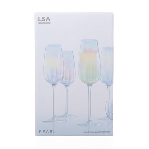 LSA - Pearl - Champagne Flute x 4 250ml