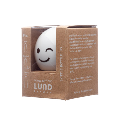 Lund London - Skittle Bottle Lid - White Wink