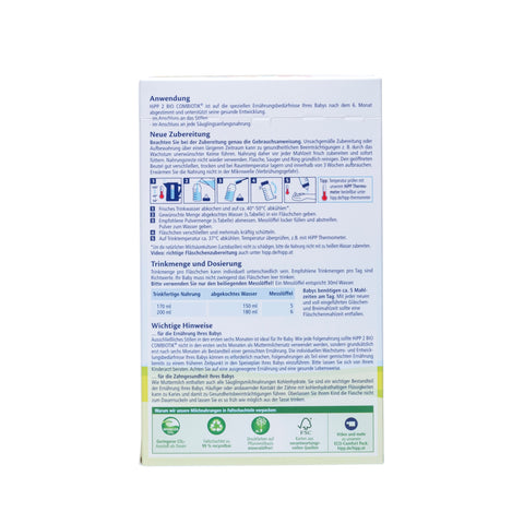 HiPP Combiotic Stage 2 Infant Milk Formula - 600g (4 Boxes)