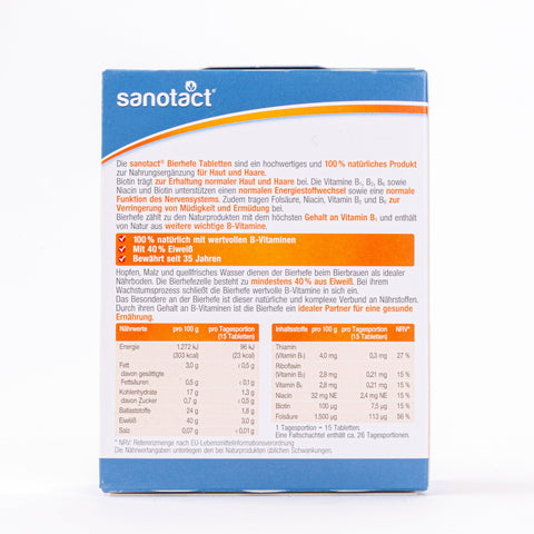 Sanotact Bierhefe 400 Tablets