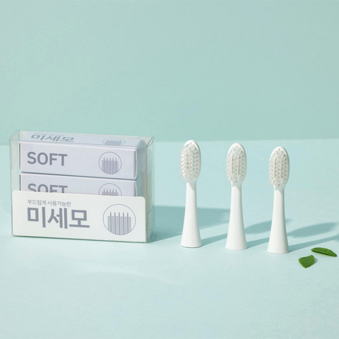 PROXI Healthcare - Replacement Brush Heads for ProxiWave Gum Care Electrical Toothbrush - PROXI Basic [Heads only] - 3Heads *3 Packs